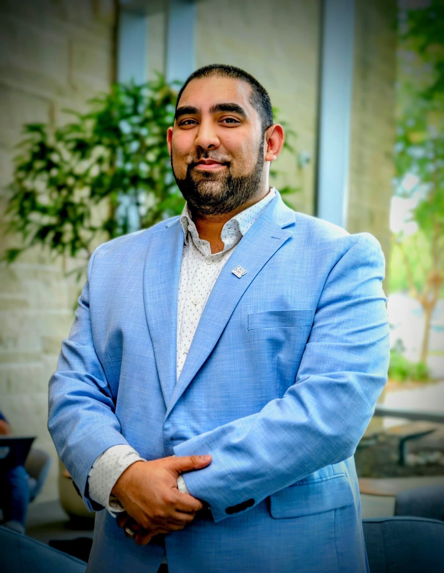 Snapshot of a community event with developers networking