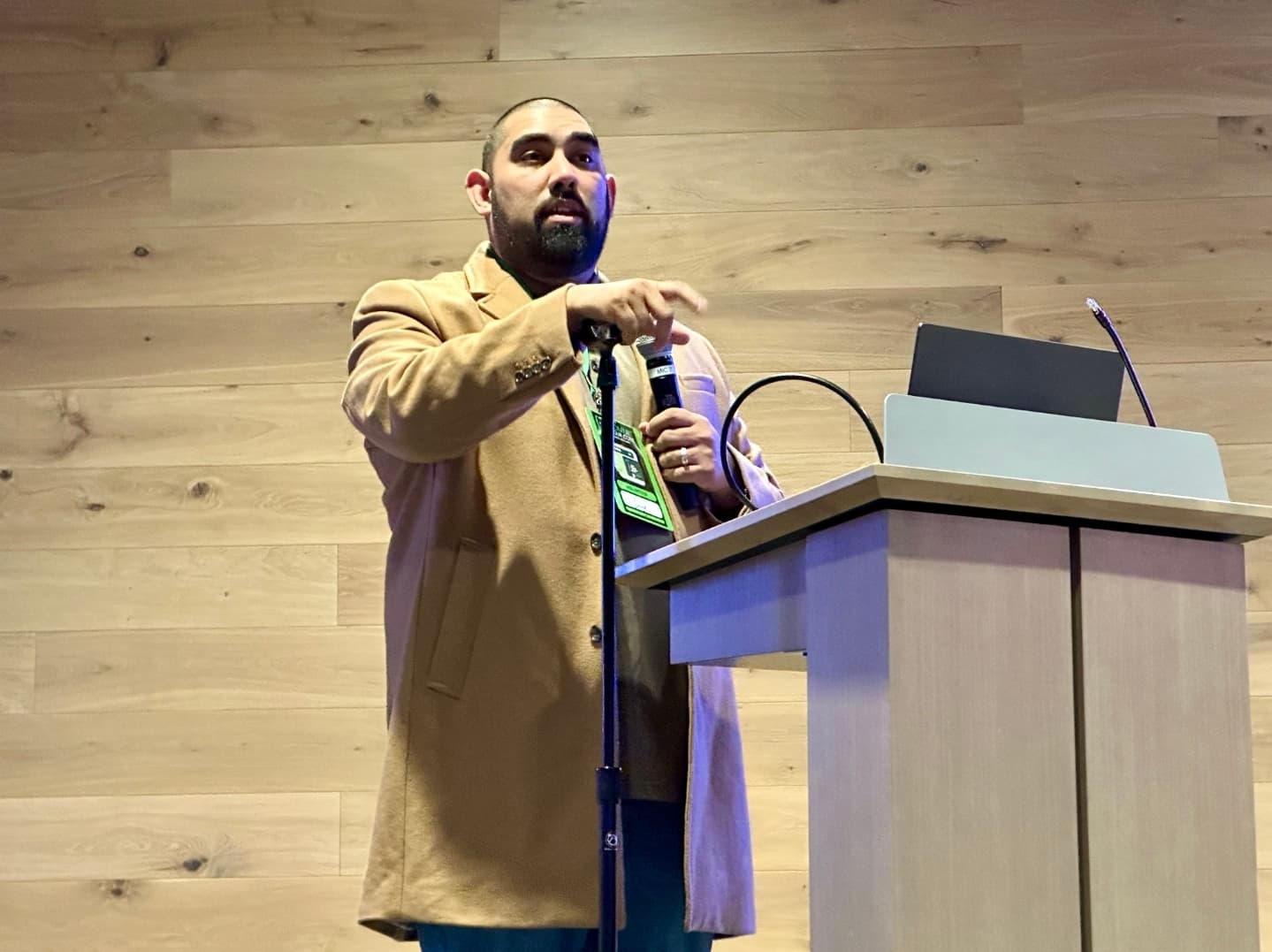 Panel discussion at a developer conference